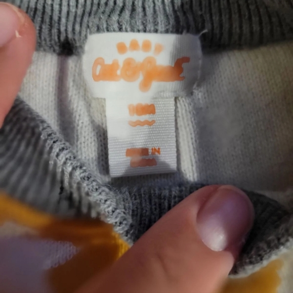 Cat & Jack Star Sweater Cable Knit Outfit - Picture 2 of 3